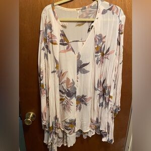 Pink free people top